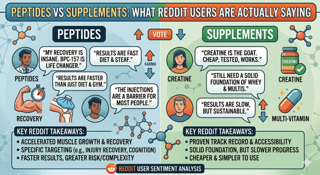 Peptides vs Supplements
