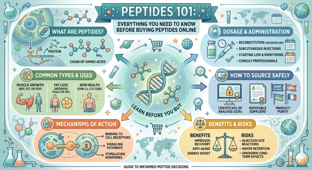 Peptides 101: Everything You Need to Know Before Buying Peptides Online