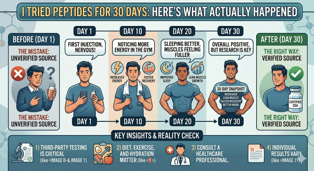 I Tried Peptides for 30 Days: Here’s What Actually Happened